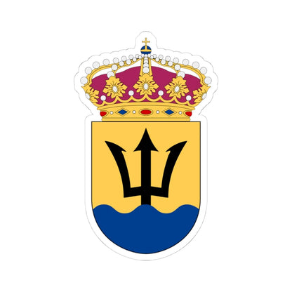 Första ubåtsflottiljen vapen (Sweden) (Coat of Arms) STICKER Vinyl Kiss-Cut Decal 4 Inch White - The Sticker Space
