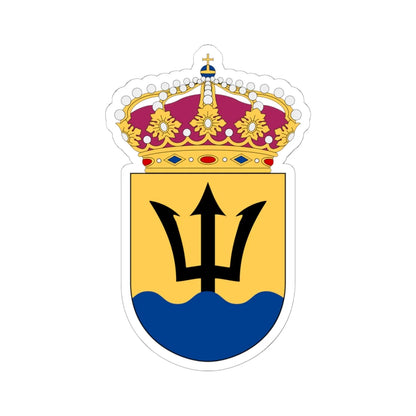 Första ubåtsflottiljen vapen (Sweden) (Coat of Arms) STICKER Vinyl Kiss-Cut Decal 6 Inch White - The Sticker Space