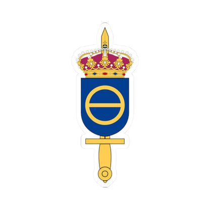 Försvarets krigsspelscentrum vapen (Sweden) (Coat of Arms) STICKER Vinyl Kiss-Cut Decal 2 Inch White - The Sticker Space