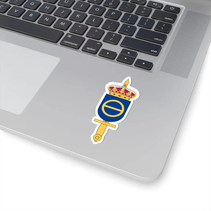 Försvarets krigsspelscentrum vapen (Sweden) (Coat of Arms) STICKER Vinyl Kiss-Cut Decal - The Sticker Space