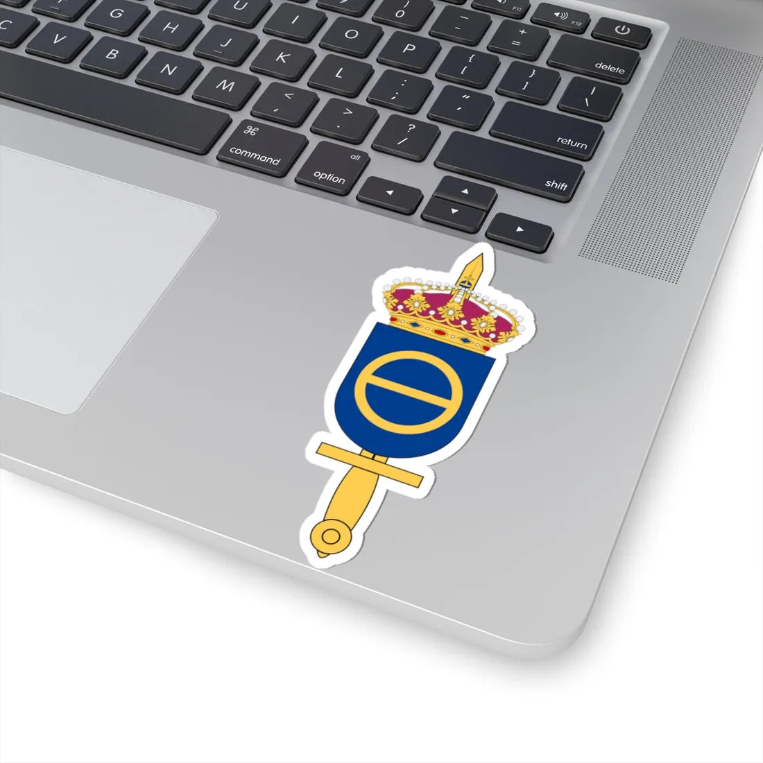 Försvarets krigsspelscentrum vapen (Sweden) (Coat of Arms) STICKER Vinyl Kiss-Cut Decal - The Sticker Space
