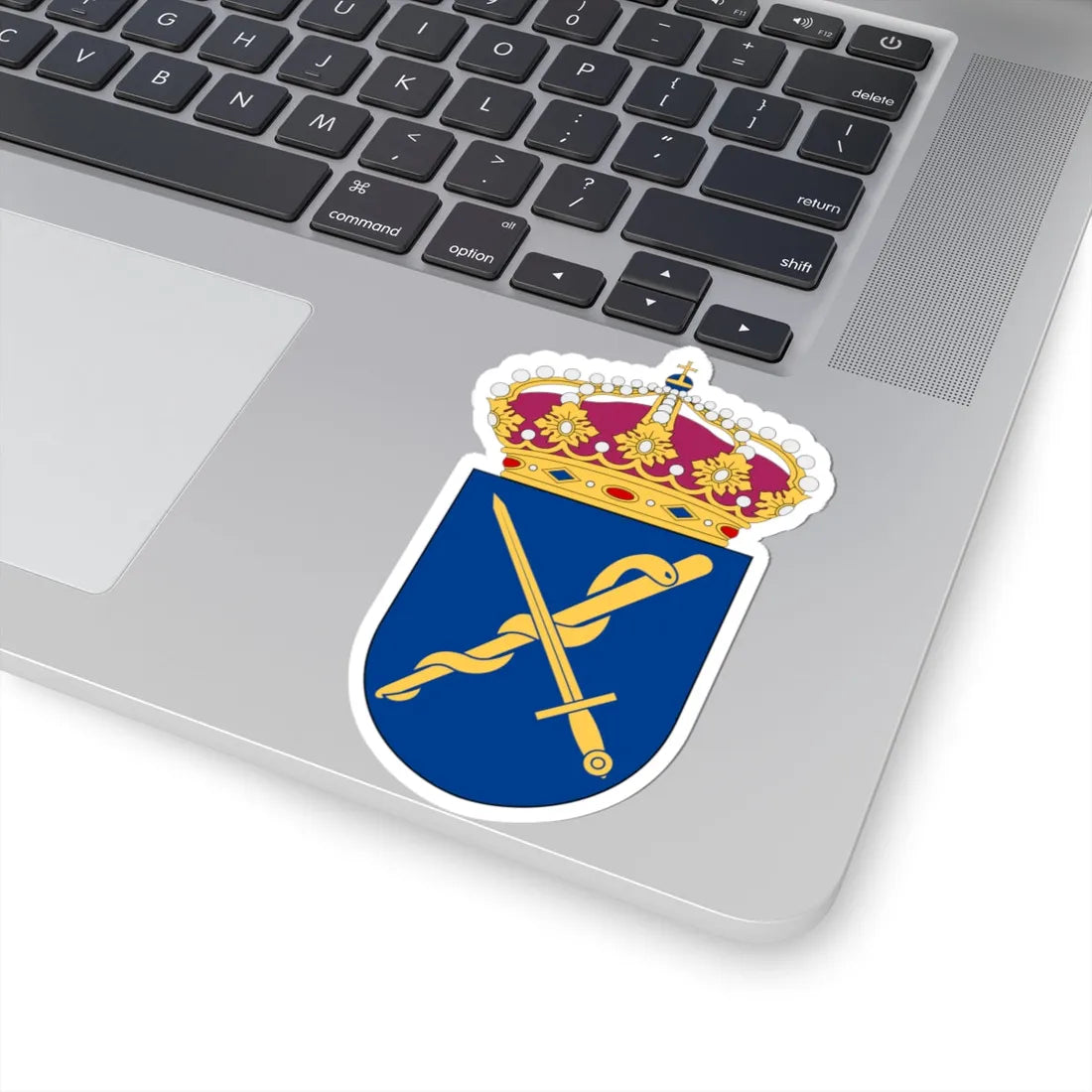 Försvarets medicinalkår vapen (Sweden) (Coat of Arms) STICKER Vinyl Kiss-Cut Decal - The Sticker Space