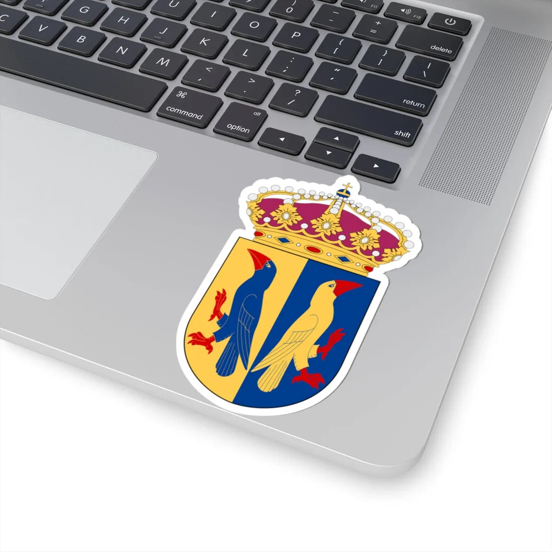 Försvarets tolkskola vapen (Sweden) (Coat of Arms) STICKER Vinyl Kiss-Cut Decal - The Sticker Space