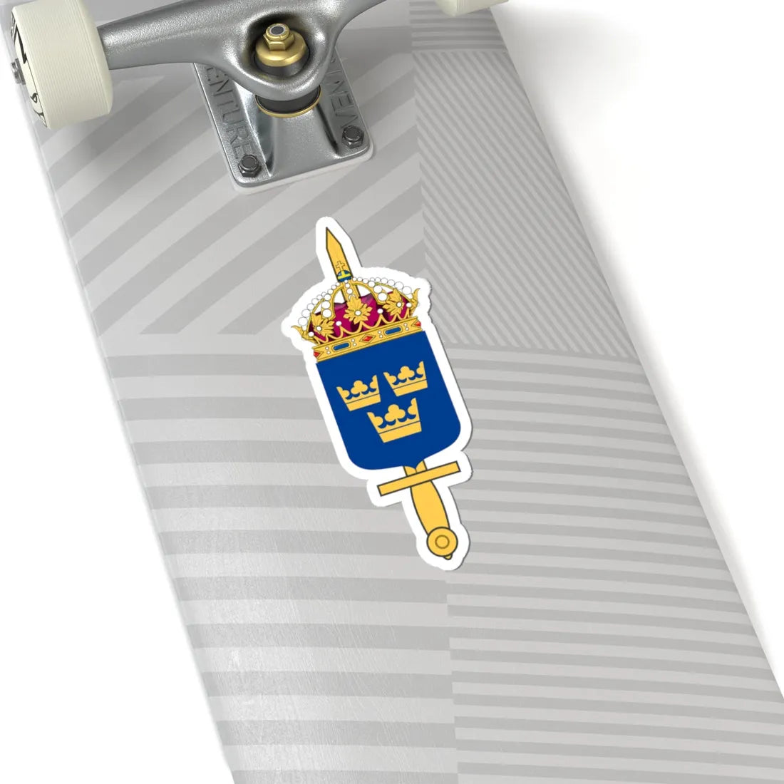 Försvarsmakten vapen bra (Sweden) (Coat of Arms) STICKER Vinyl Kiss-Cut Decal - The Sticker Space