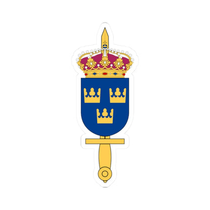 Försvarsmakten vapen (Sweden) (Coat of Arms) STICKER Vinyl Kiss-Cut Decal 2 Inch White - The Sticker Space