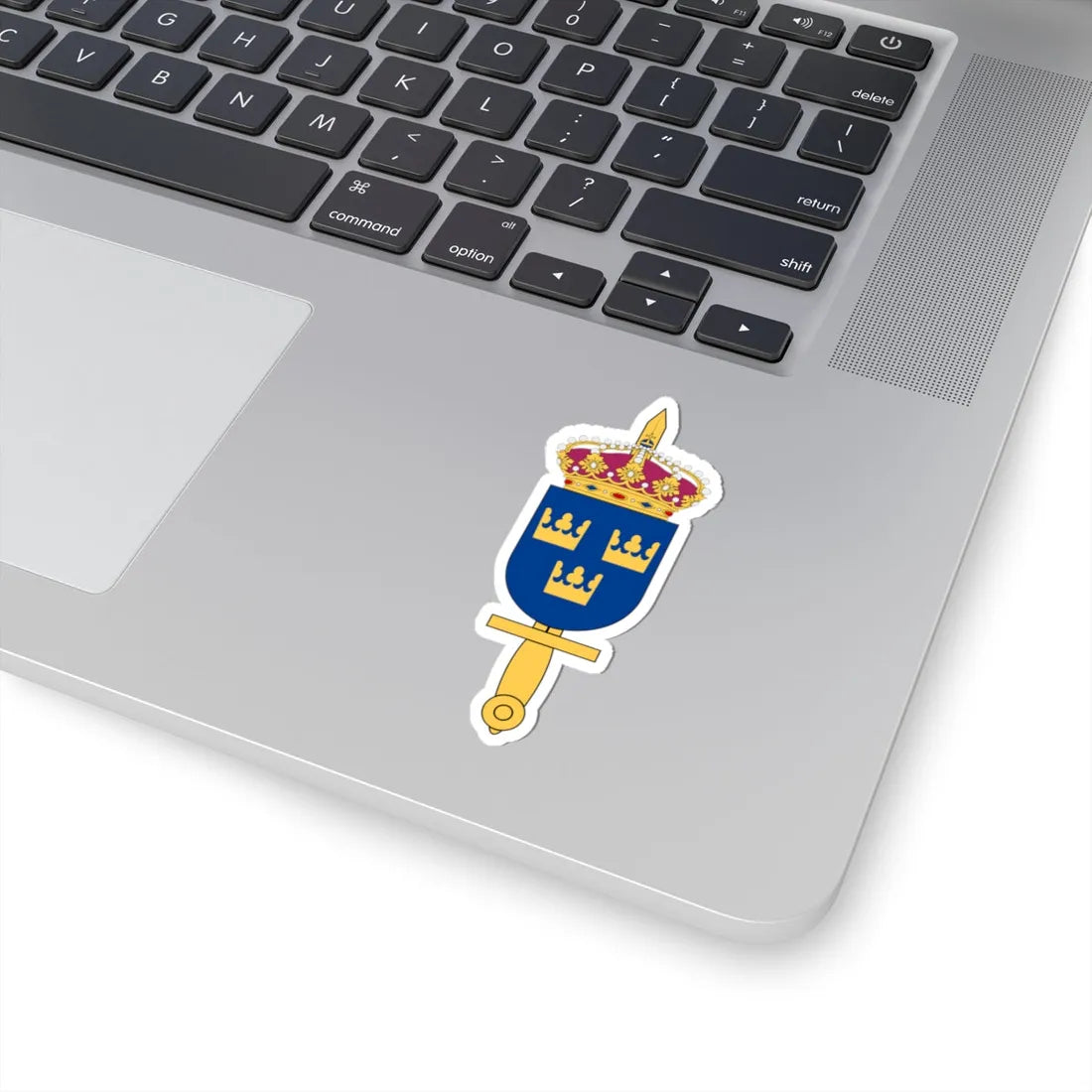 Försvarsmakten vapen (Sweden) (Coat of Arms) STICKER Vinyl Kiss-Cut Decal - The Sticker Space