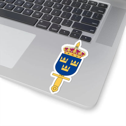 Försvarsmakten vapen (Sweden) (Coat of Arms) STICKER Vinyl Kiss-Cut Decal - The Sticker Space