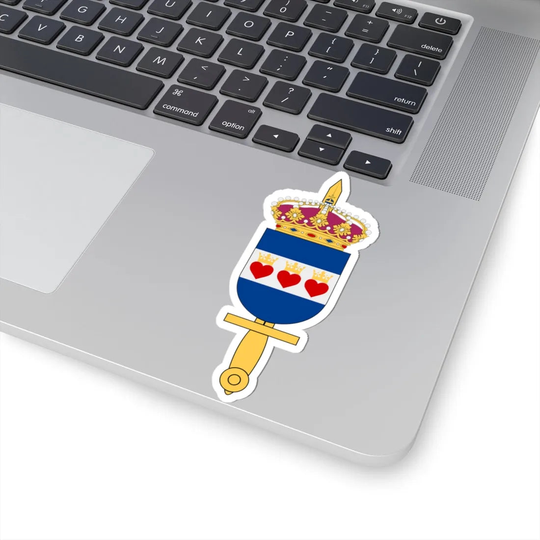 Försvarsmaktens Halmstadsskolor (Sweden) (Coat of Arms) STICKER Vinyl Kiss-Cut Decal - The Sticker Space