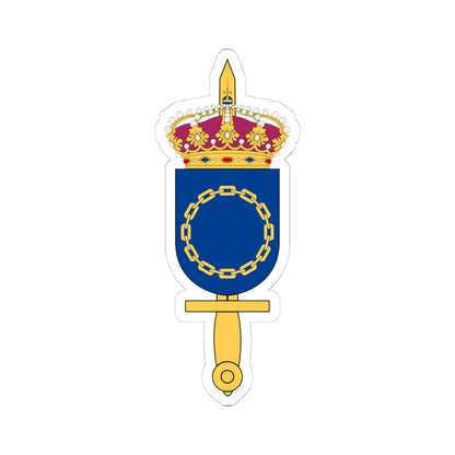 Försvarsmaktens HR-centrum vapen (Sweden) (Coat of Arms) STICKER Vinyl Kiss-Cut Decal 4 Inch White - The Sticker Space