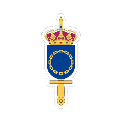 Försvarsmaktens HR-centrum vapen (Sweden) (Coat of Arms) STICKER Vinyl Kiss-Cut Decal 6 Inch White - The Sticker Space