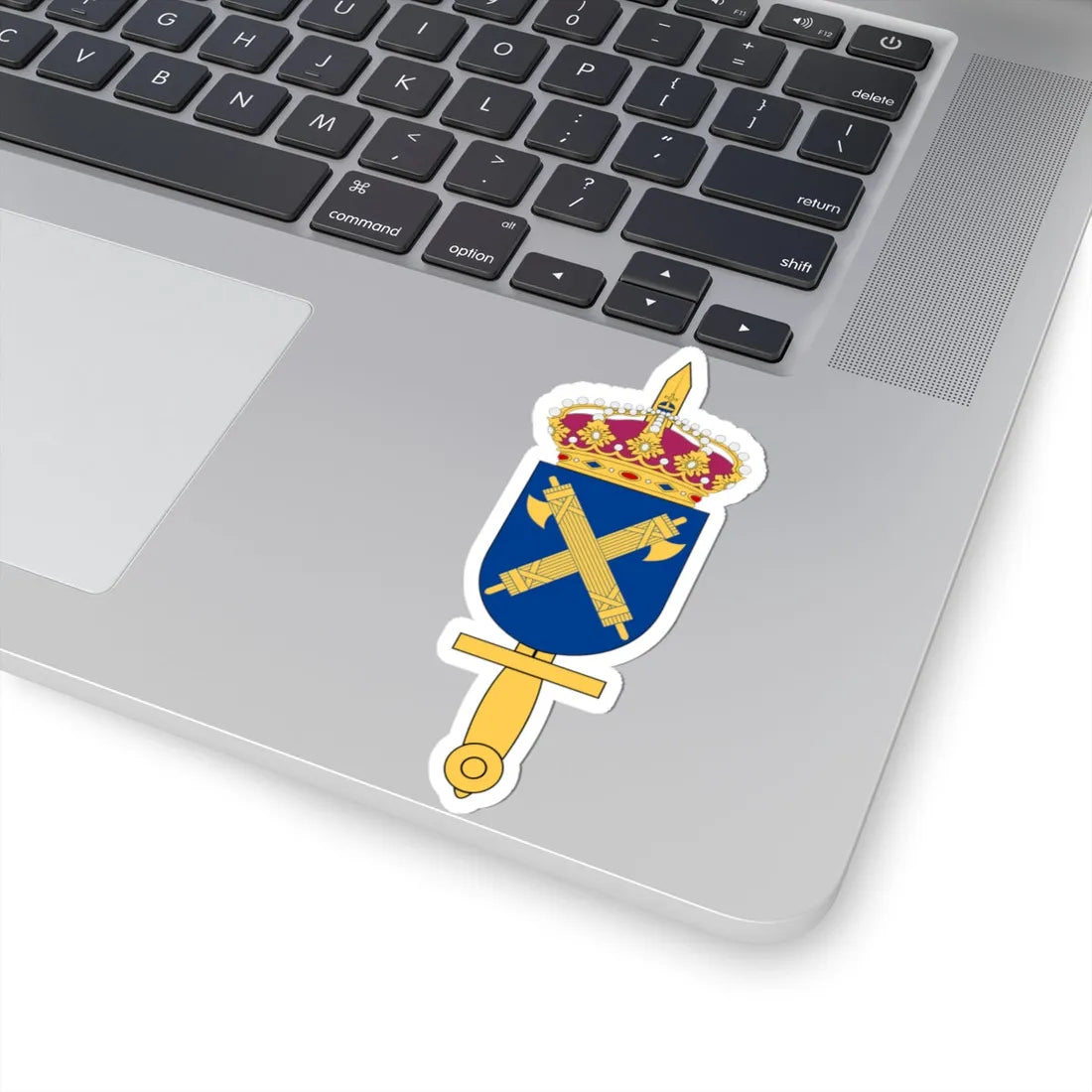 Försvarsmaktens Militärpolisenhet vapen (Sweden) (Coat of Arms) STICKER Vinyl Kiss-Cut Decal - The Sticker Space