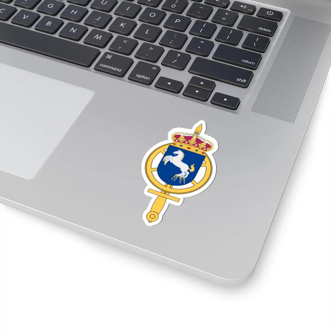 Försvarsmaktens underhållscentrum (Sweden) (Coat of Arms) STICKER Vinyl Kiss-Cut Decal - The Sticker Space