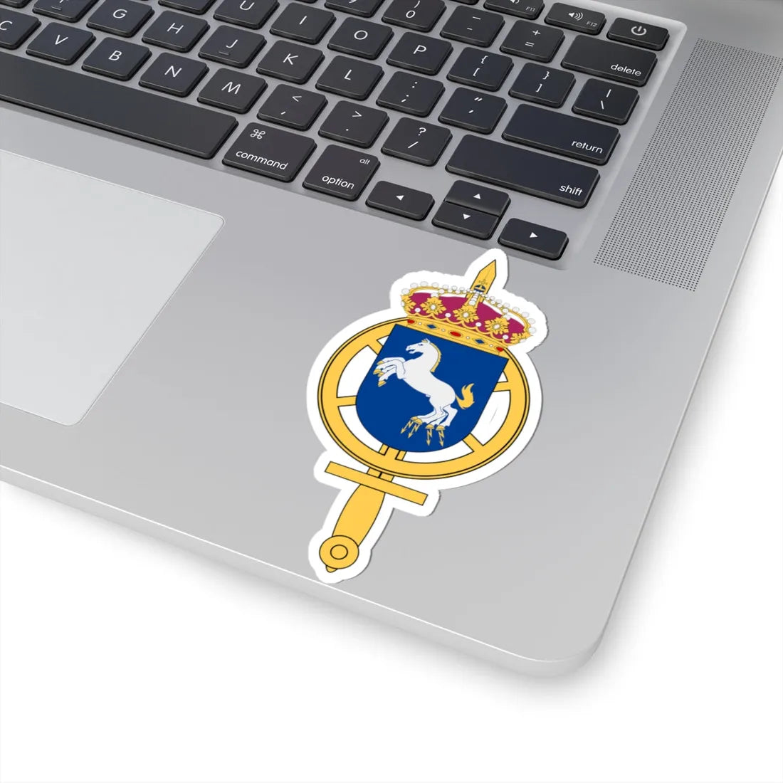 Försvarsmaktens underhållscentrum (Sweden) (Coat of Arms) STICKER Vinyl Kiss-Cut Decal - The Sticker Space