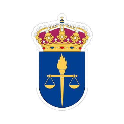 Försvarsunderrättelsedomstolen vapen (Sweden) (Coat of Arms) STICKER Vinyl Kiss-Cut Decal 6 Inch White - The Sticker Space