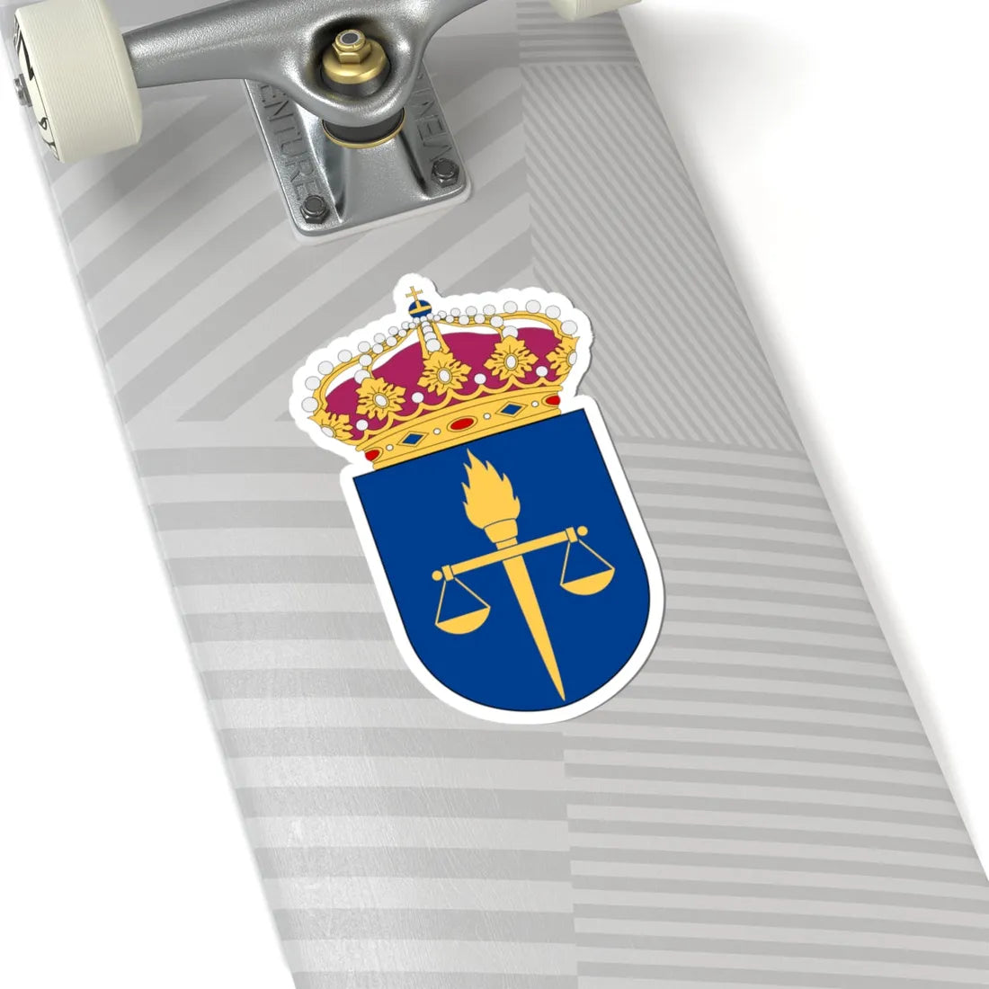 Försvarsunderrättelsedomstolen vapen (Sweden) (Coat of Arms) STICKER Vinyl Kiss-Cut Decal - The Sticker Space