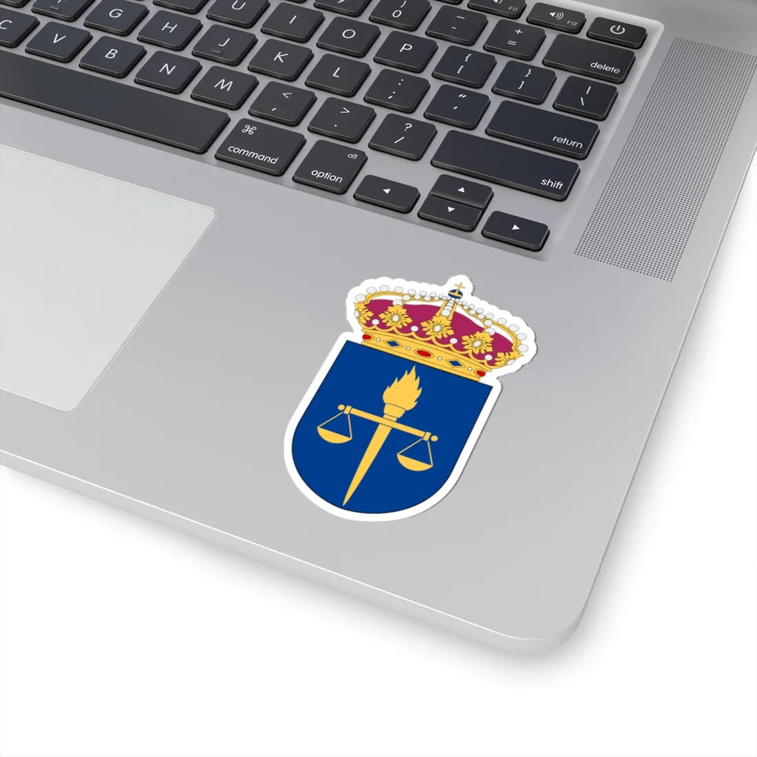 Försvarsunderrättelsedomstolen vapen (Sweden) (Coat of Arms) STICKER Vinyl Kiss-Cut Decal - The Sticker Space