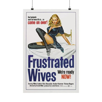FRUSTRATED WIVES 1974 - Paper Movie Poster - The Sticker Space