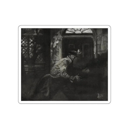 Fu Manchu and the Panama Canal (2), Liberty magazine, November 16, 1940 (Magazine Illustration) STICKER Vinyl Die-Cut Decal White Die-Cut 5 Inch - The Sticker Space