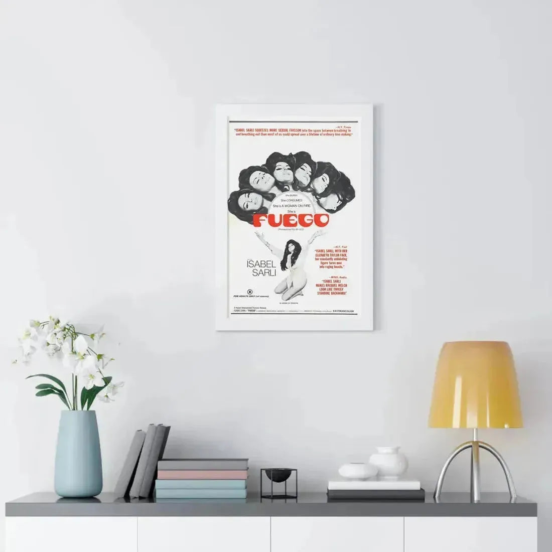 FUEGO 1969 - Framed Movie Poster - The Sticker Space