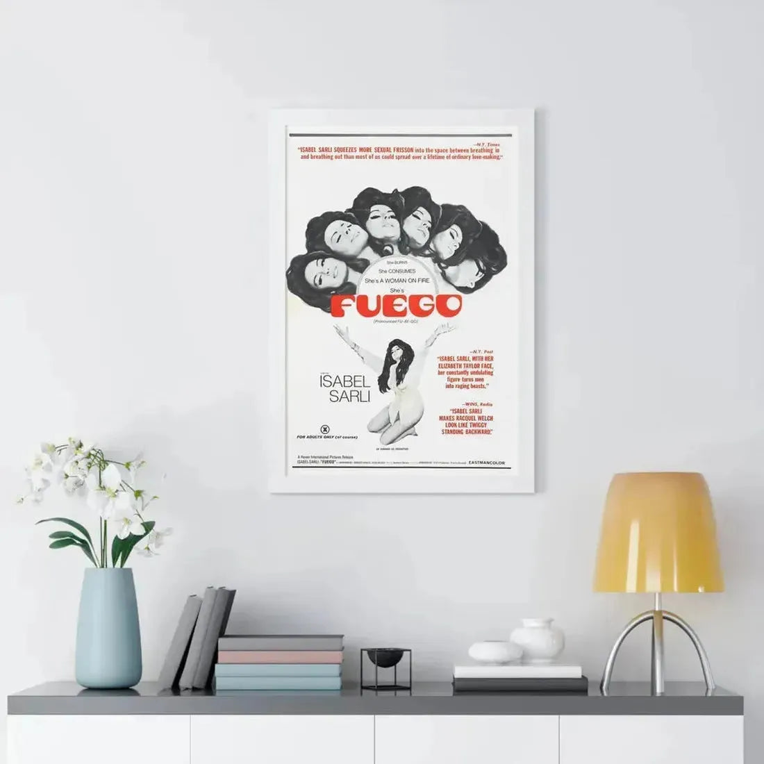 FUEGO 1969 - Framed Movie Poster - The Sticker Space