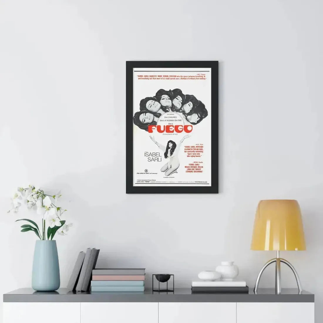 FUEGO 1969 - Framed Movie Poster - The Sticker Space