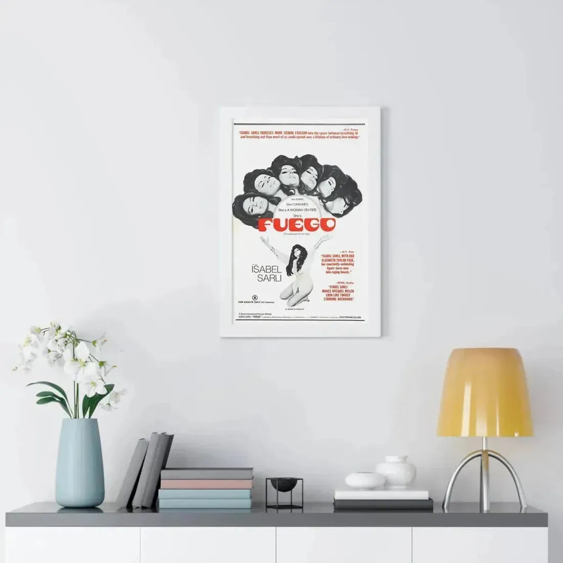 FUEGO 1969 - Framed Movie Poster - The Sticker Space