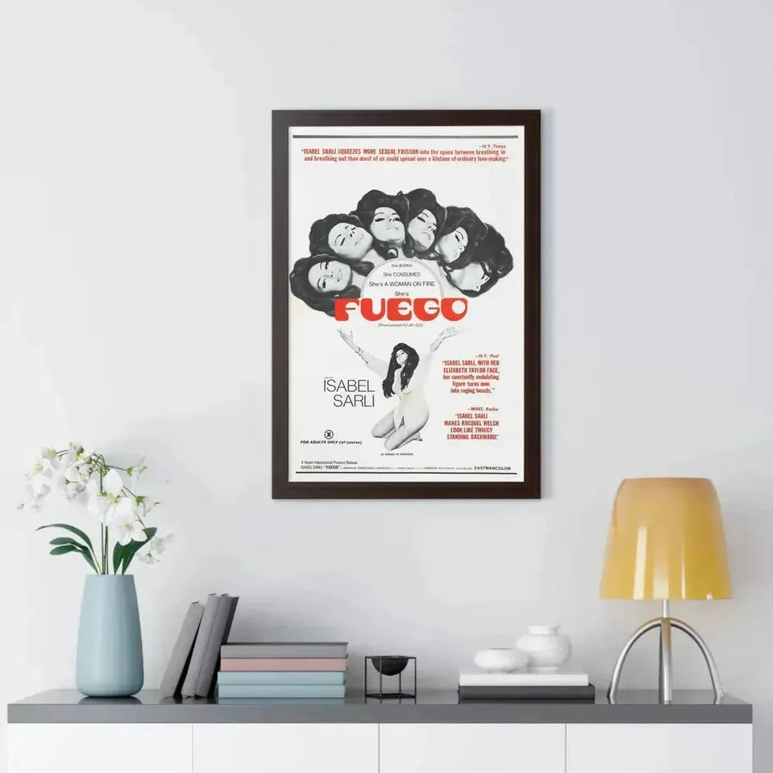 FUEGO 1969 - Framed Movie Poster - The Sticker Space