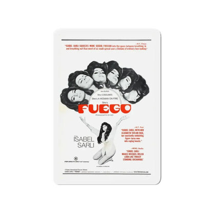 FUEGO 1969 Movie Poster - Refrigerator Magnet 3 Inch - The Sticker Space