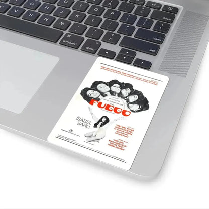 FUEGO 1969 Movie Poster - STICKER Vinyl Kiss-Cut Decal - The Sticker Space
