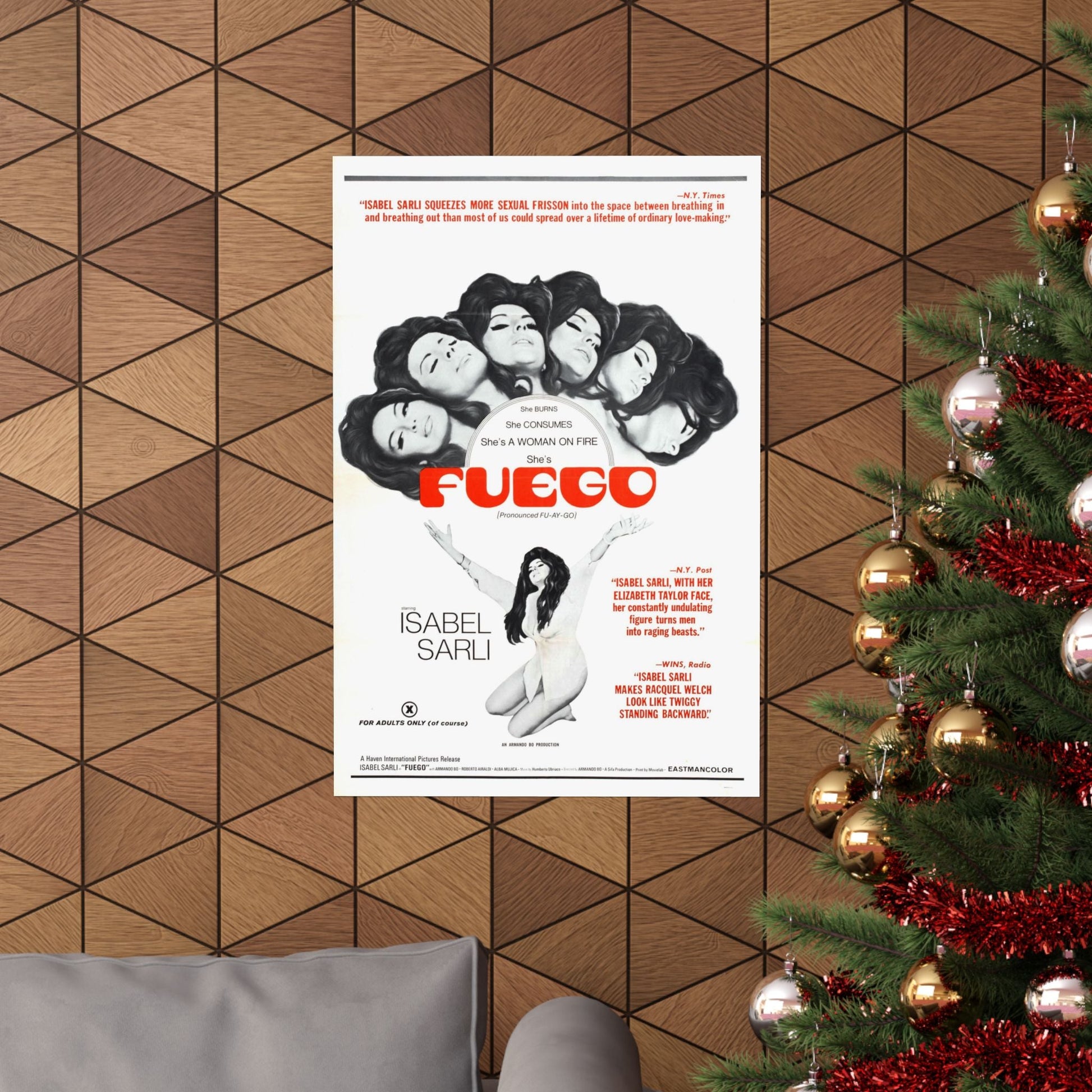 FUEGO 1969 - Paper Movie Poster-The Sticker Space