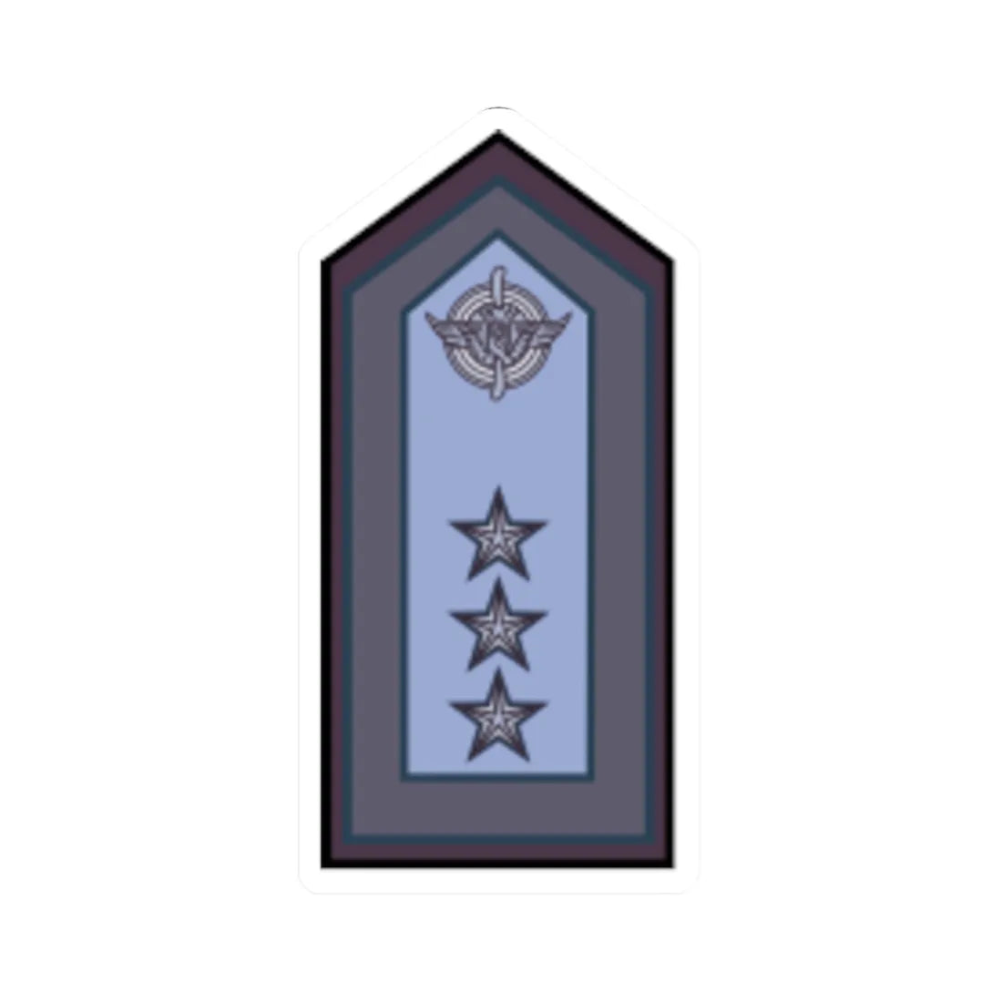 Fuerza Aerea Argentina   Brigadier Mayor (Argentina) (Military Rank) STICKER Vinyl Kiss-Cut Decal 2 Inch White - The Sticker Space