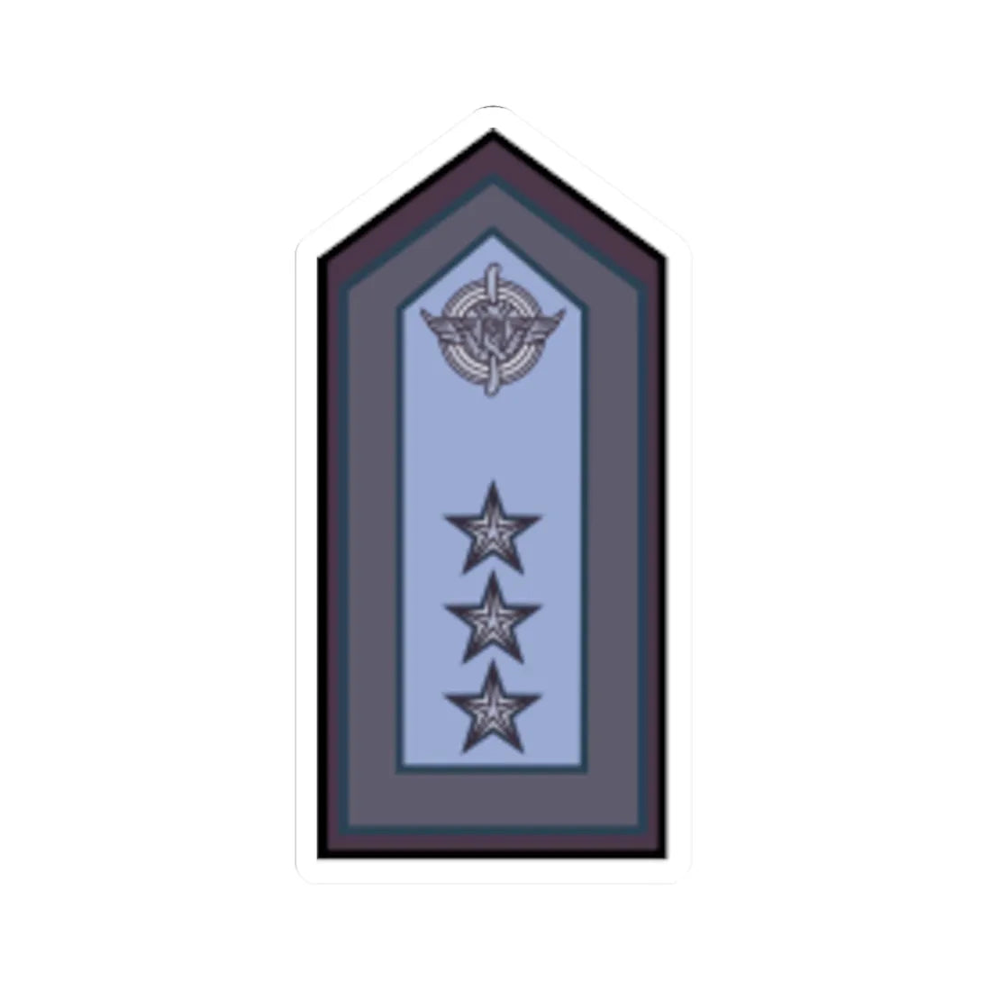 Fuerza Aerea Argentina   Brigadier Mayor (Argentina) (Military Rank) STICKER Vinyl Kiss-Cut Decal 4 Inch White - The Sticker Space