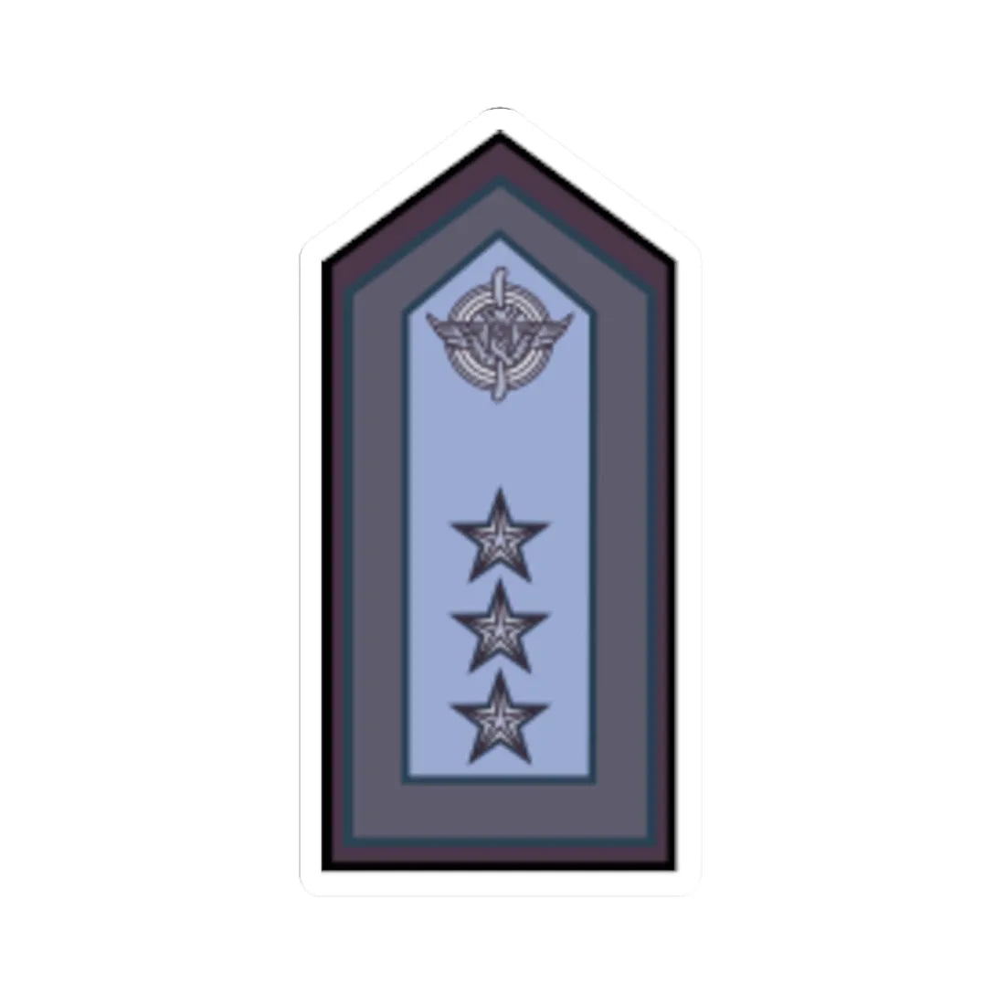 Fuerza Aerea Argentina   Brigadier Mayor (Argentina) (Military Rank) STICKER Vinyl Kiss-Cut Decal 6 Inch White - The Sticker Space