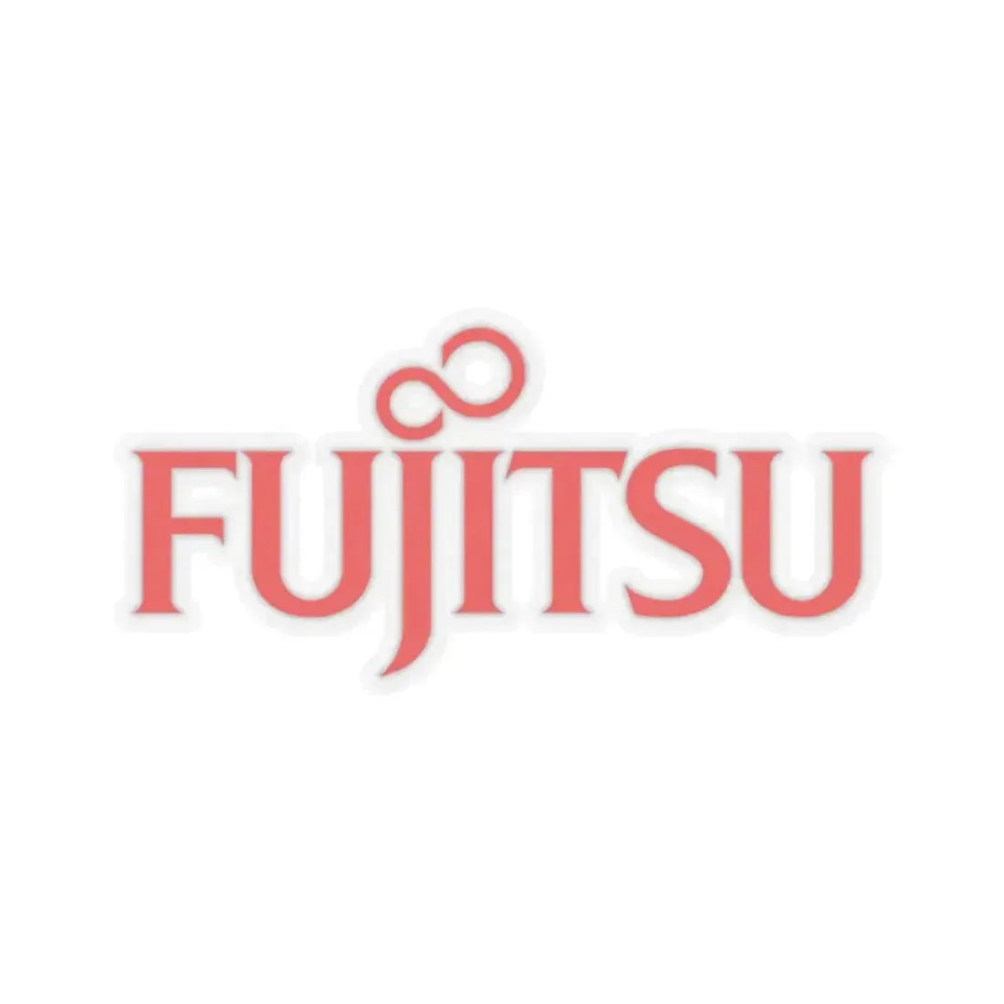 Fujitsu Ltd. (Logo) STICKER Vinyl Kiss-Cut Decal 3 Inch Transparent - The Sticker Space