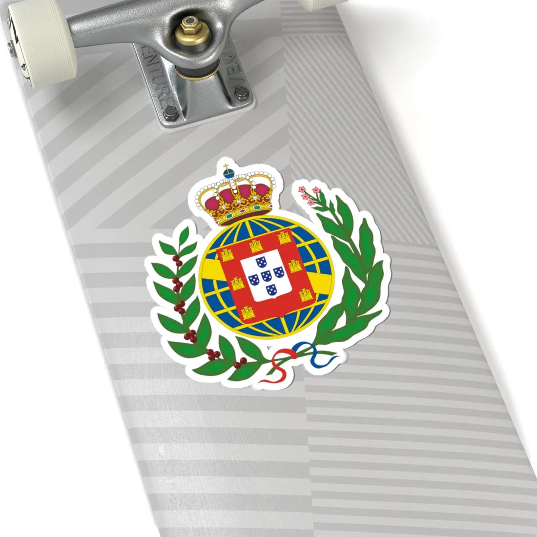 Full arms of the United Kingdom Portugal Brazil and Algarves (Portugal) (Coat of Arms) STICKER Vinyl Kiss-Cut Decal - The Sticker Space