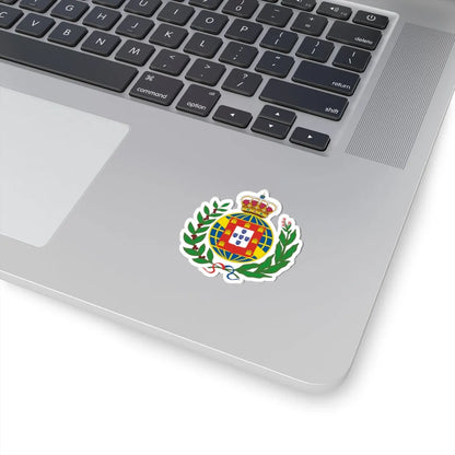 Full arms of the United Kingdom Portugal Brazil and Algarves (Portugal) (Coat of Arms) STICKER Vinyl Kiss-Cut Decal - The Sticker Space