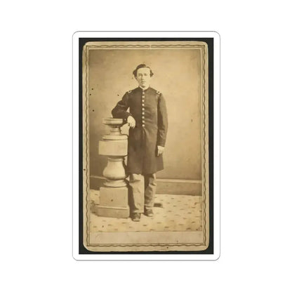 Full-Length Portrait of an Unidentified Civil War Soldier 001 (U.S. Civil War) STICKER Vinyl Kiss-Cut Decal 2 Inch White - The Sticker Space
