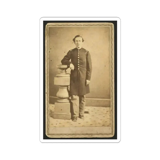 Full-Length Portrait of an Unidentified Civil War Soldier 001 (U.S. Civil War) STICKER Vinyl Kiss-Cut Decal 2 Inch White - The Sticker Space