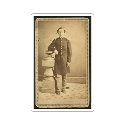 Full-Length Portrait of an Unidentified Civil War Soldier 001 (U.S. Civil War) STICKER Vinyl Kiss-Cut Decal 3 Inch White - The Sticker Space