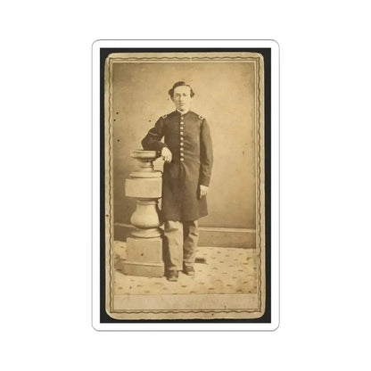 Full-Length Portrait of an Unidentified Civil War Soldier 001 (U.S. Civil War) STICKER Vinyl Kiss-Cut Decal 6 Inch White - The Sticker Space