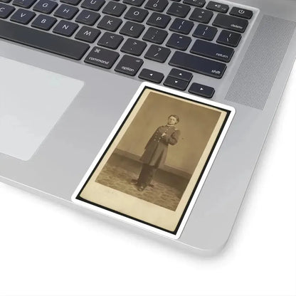 Full-Length Portrait of an Unidentified Civil War Soldier 002 (U.S. Civil War) STICKER Vinyl Kiss-Cut Decal - The Sticker Space