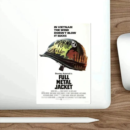 Full Metal Jacket 1987 Movie Poster STICKER Vinyl Die-Cut Decal - The Sticker Space