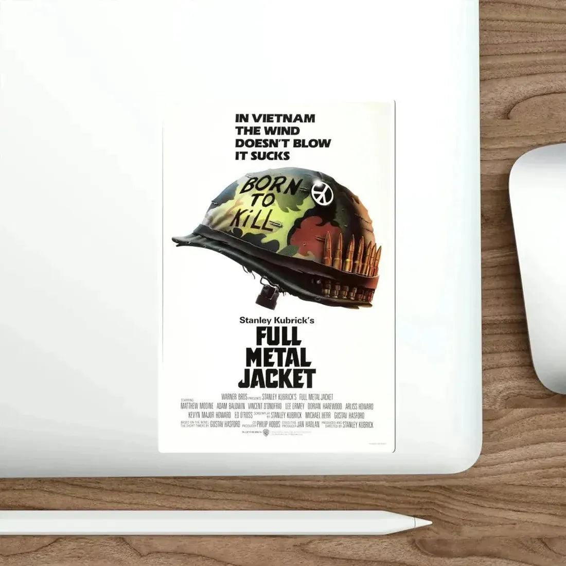 Full Metal Jacket 1987 Movie Poster STICKER Vinyl Die-Cut Decal - The Sticker Space