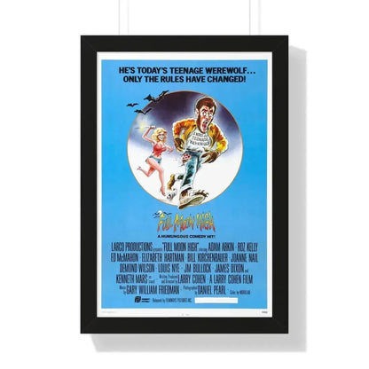 FULL MOON HIGH 1981 - Framed Movie Poster 16″ x 24″ Black - The Sticker Space