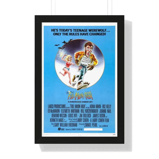 FULL MOON HIGH 1981 - Framed Movie Poster 16″ x 24″ Black - The Sticker Space