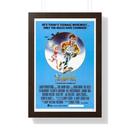 FULL MOON HIGH 1981 - Framed Movie Poster 16″ x 24″ Walnut - The Sticker Space