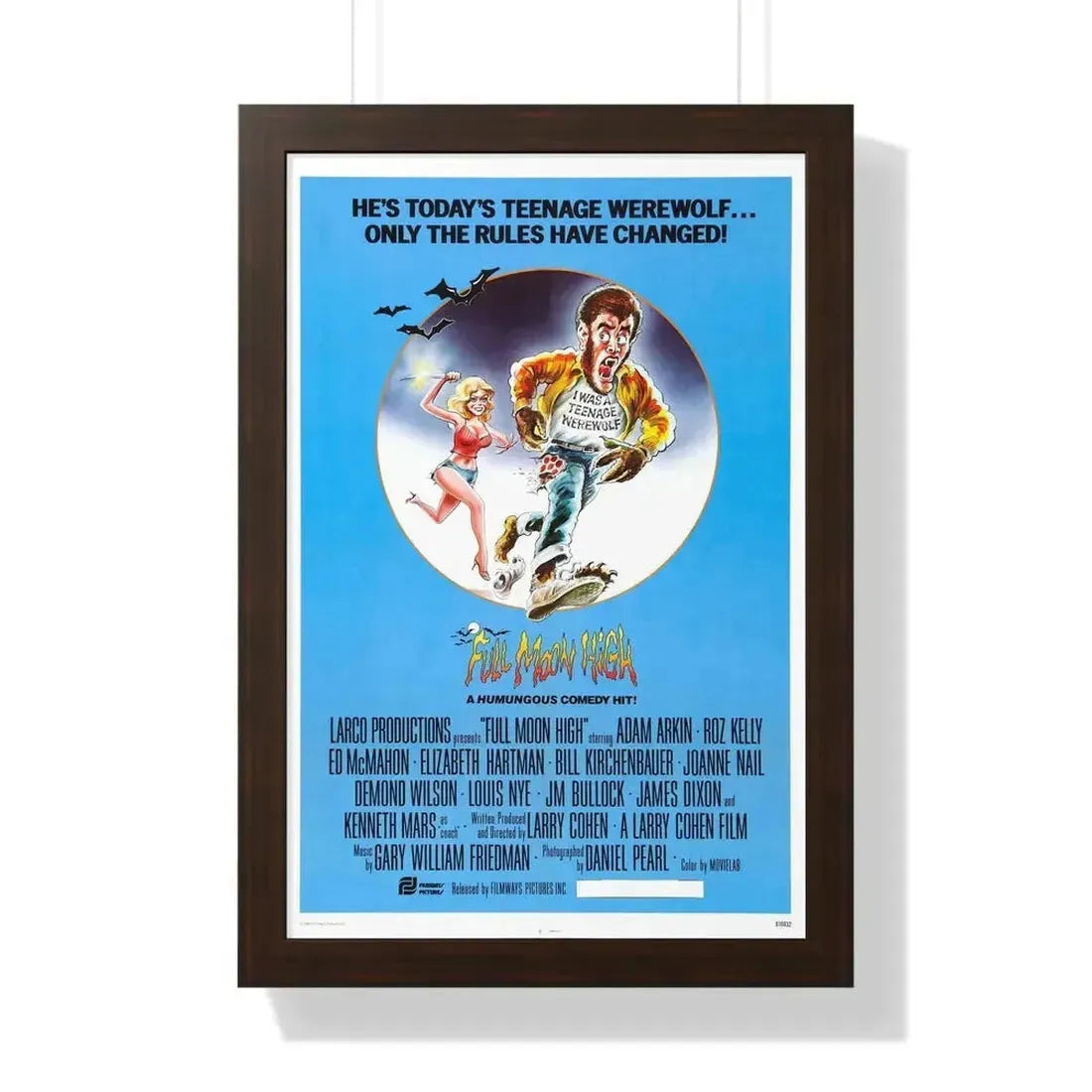FULL MOON HIGH 1981 - Framed Movie Poster - The Sticker Space