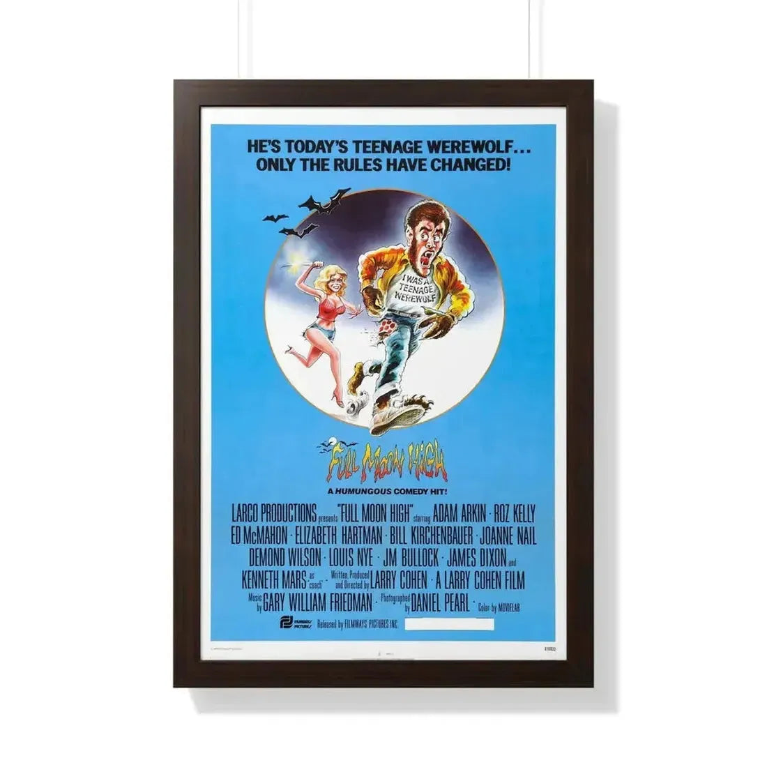 FULL MOON HIGH 1981 - Framed Movie Poster - The Sticker Space