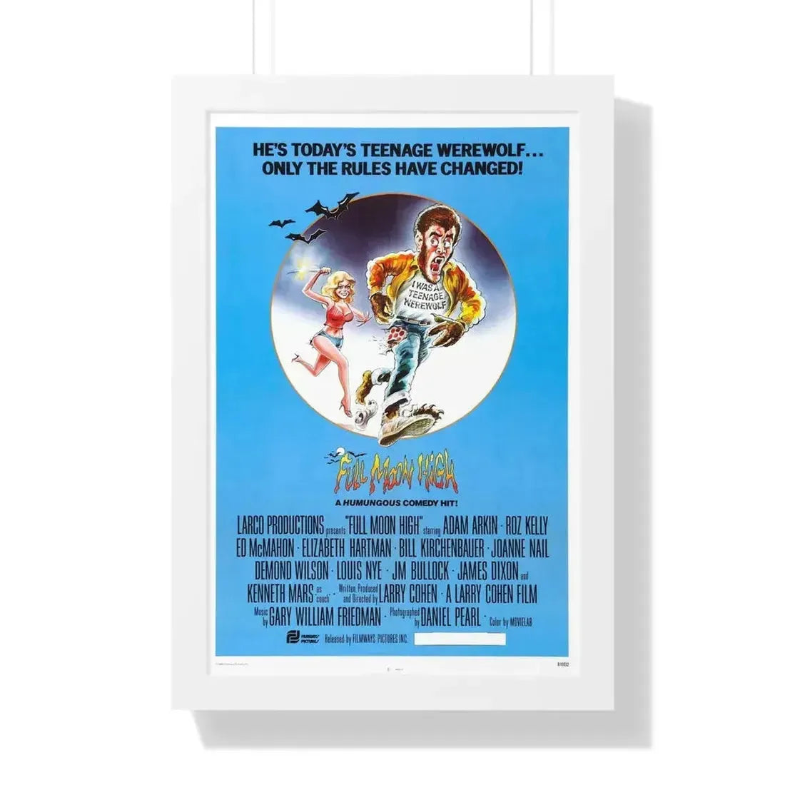FULL MOON HIGH 1981 - Framed Movie Poster - The Sticker Space