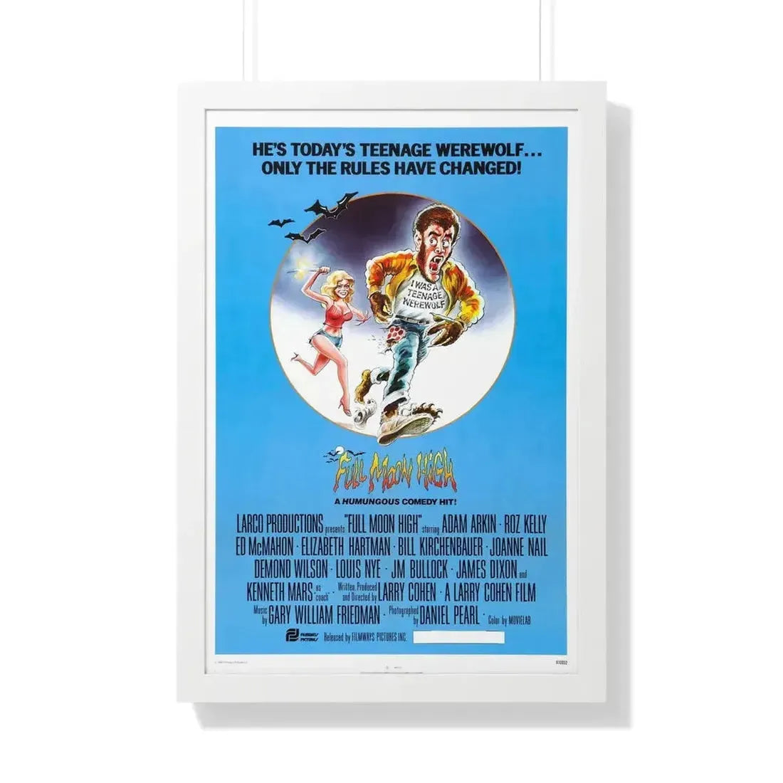 FULL MOON HIGH 1981 - Framed Movie Poster - The Sticker Space